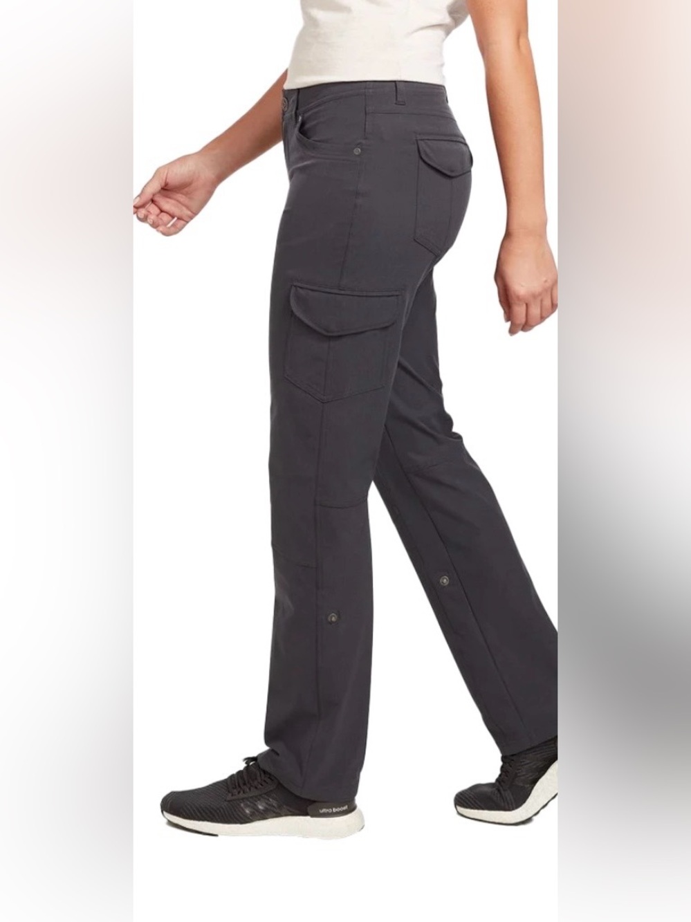 KÜHL Freeflex Roll-Up Cargo Pants Women’s 10 Regular Dark Gray